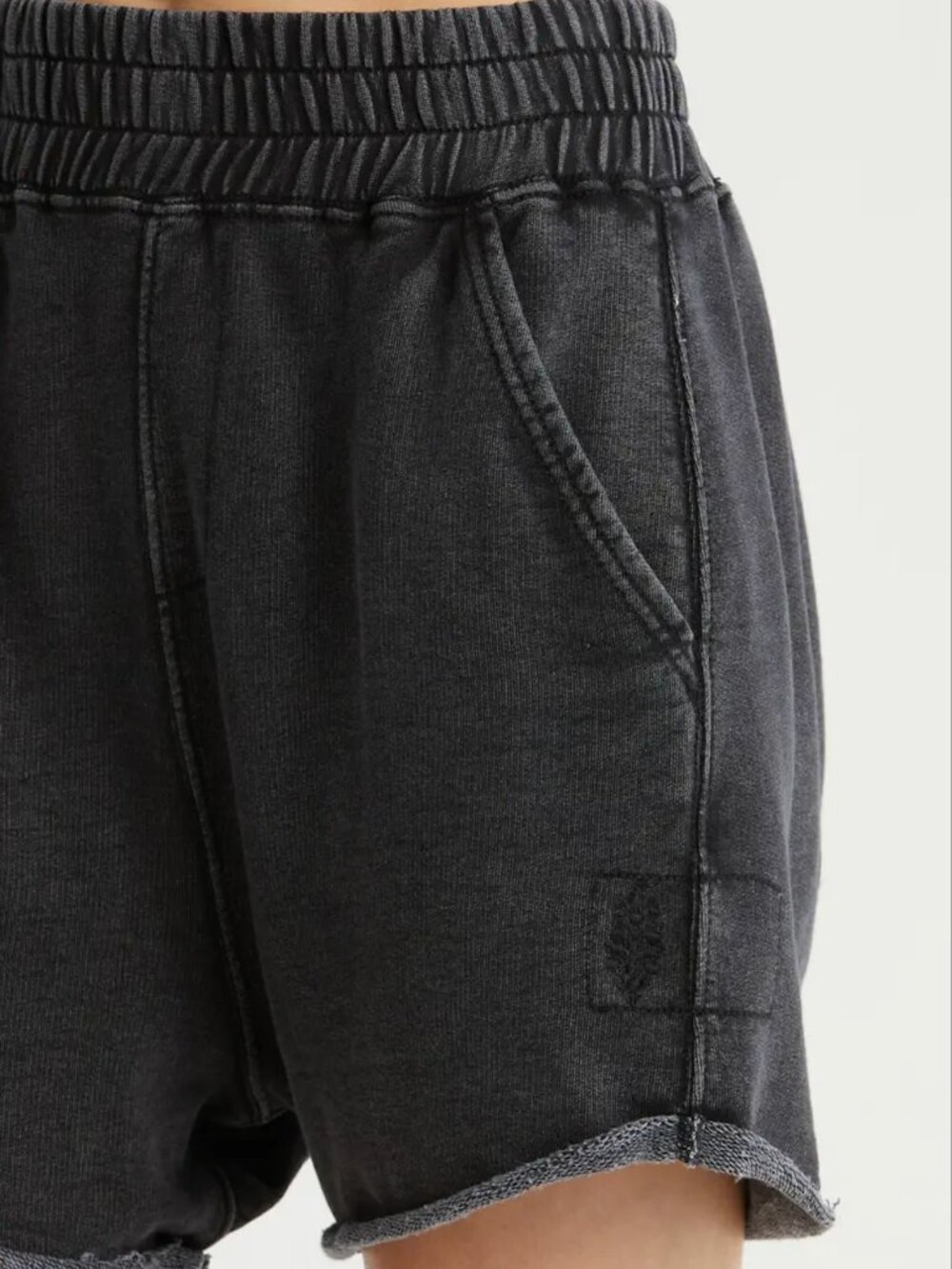 New Free People FP Movement All Star Solid Shorts Slouchy Black Women's Small